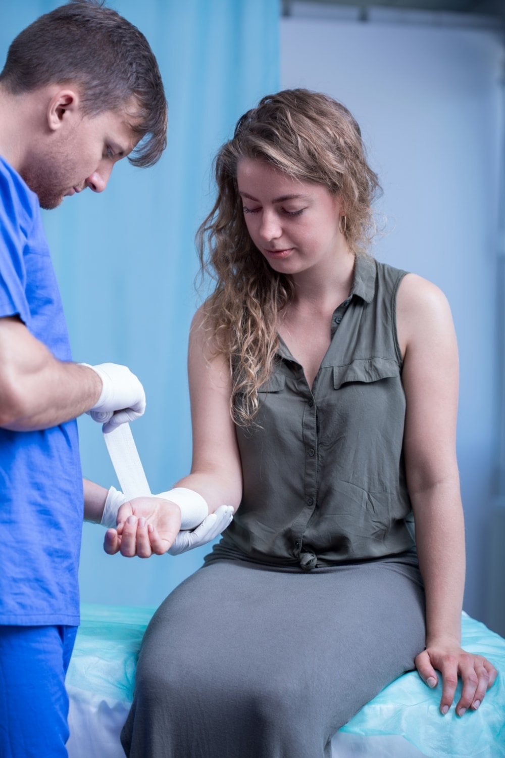 Doctor treating patient at Medcentre Health