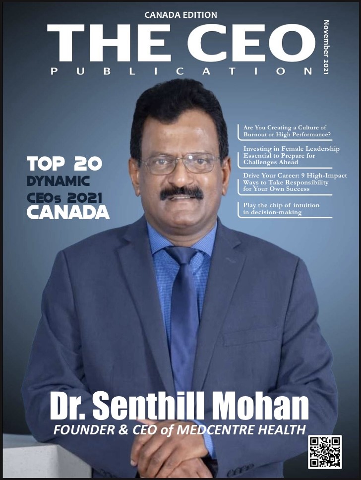 Dr. Senthill Mohan in The CEO Publication
